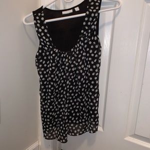 Polka Dot Chiffon Business Top